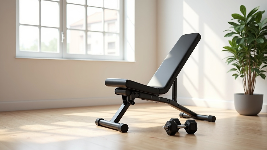 Détails techniques du banc Domyos Bench 500 avec système d'inclinaison