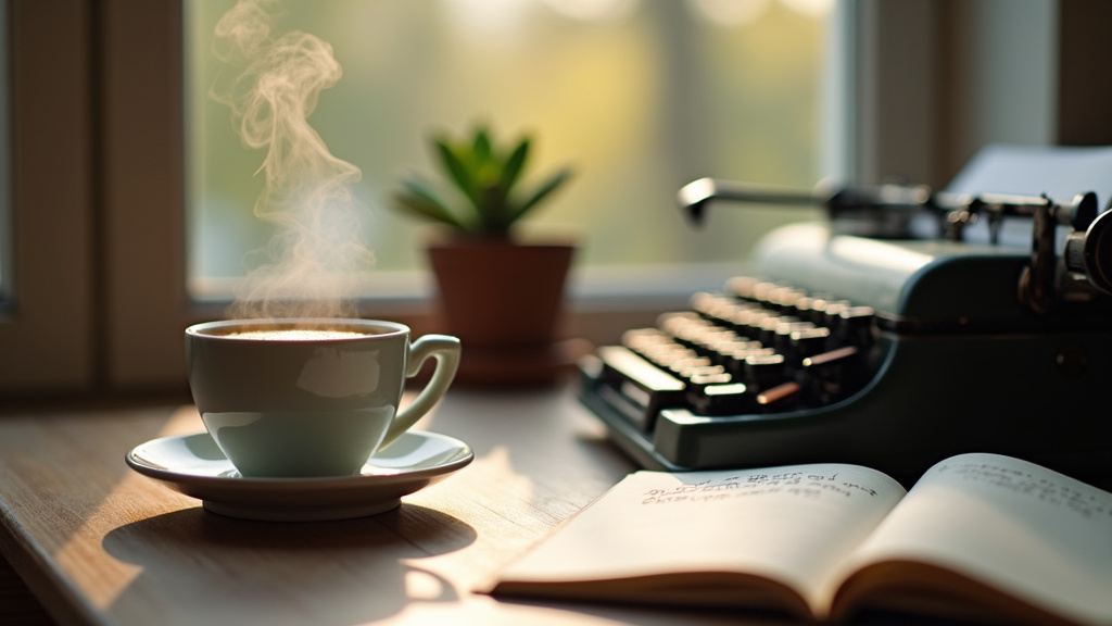 Interface de création de blog avec différents modules de personnalisation sur écran d'ordinateur