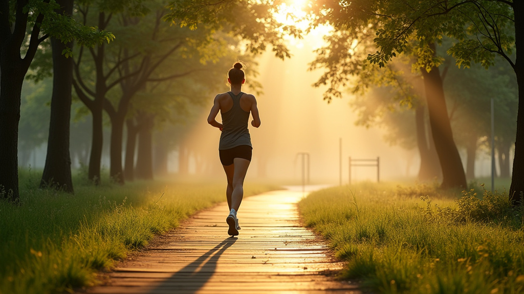 Famille utilisant un parcours sportif en pleine nature