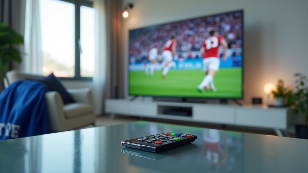 Interface de plateforme de streaming sportif avec plusieurs options de diffusion en direct